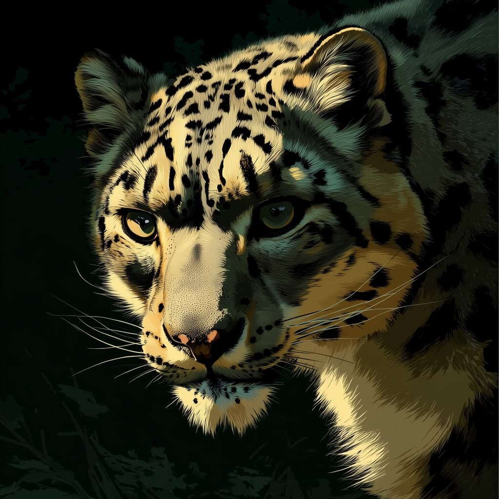 Leopardo-das-neves